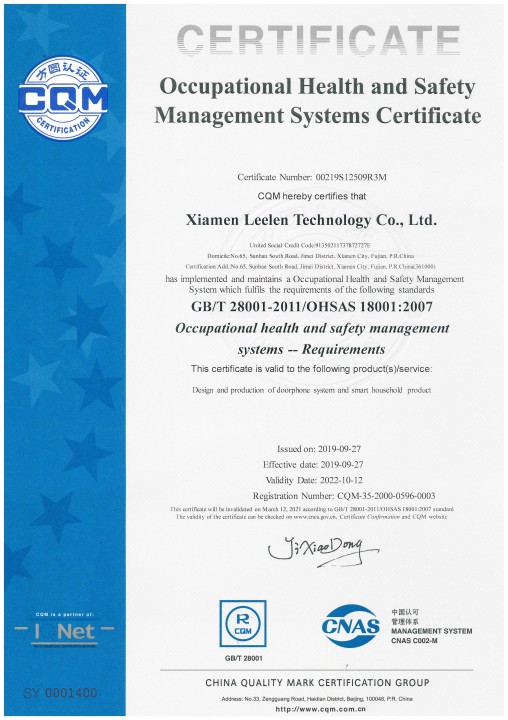  OHSAS 18001 certificazione